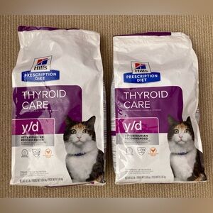 Hill's Prescription Diet y/d Thyroid Care Original Flavor Dry Cat Food 8.5 lb